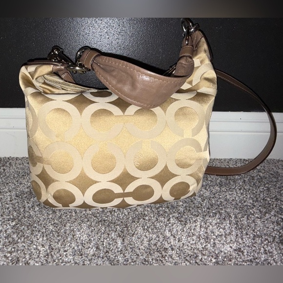 Coach signature tan op logo boho shoulder bag - Picture 4 of 15